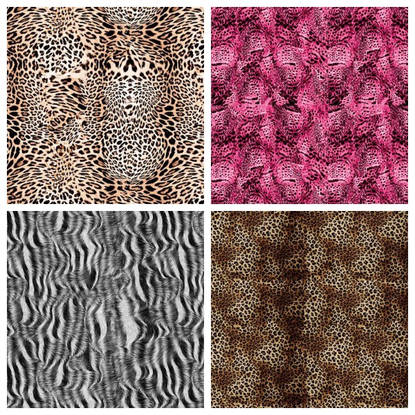 100% Cotton Digital Fabric Rainbow Leopard Print Animal Pride